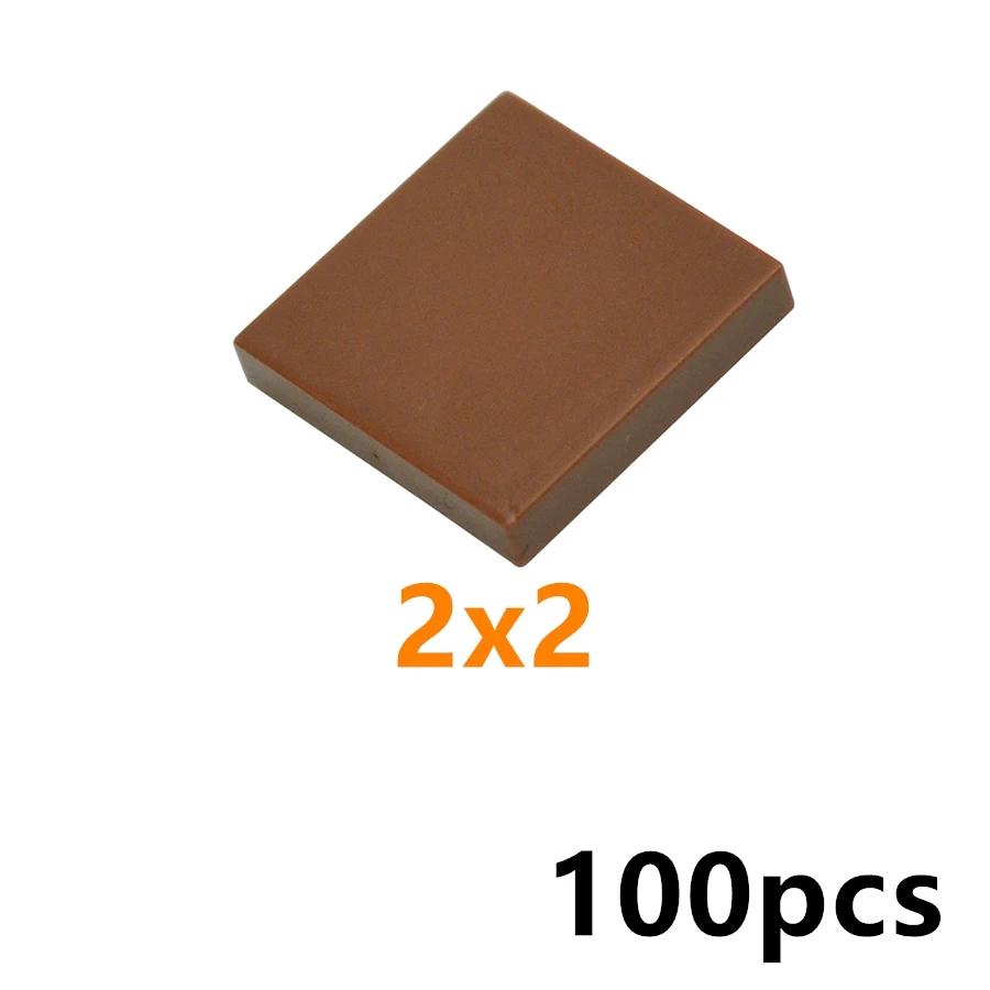 100PCS MOC Bricks 22385 2x3 Shield Light Panel LED 22385 2x3 Tile Building Blocks DIY Construction Toys Compatible With 3068