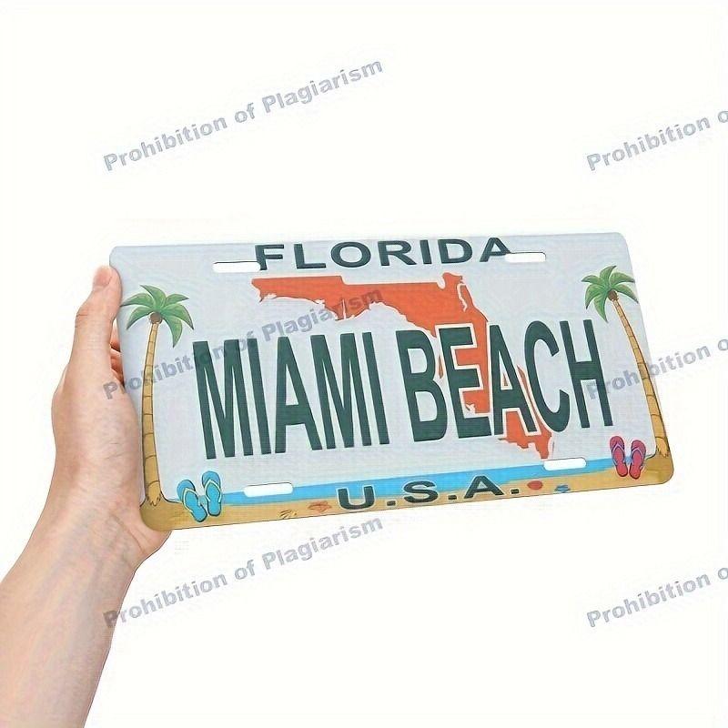 Souvenir Metal License Plate, Custom Auto Sign 15x30cm