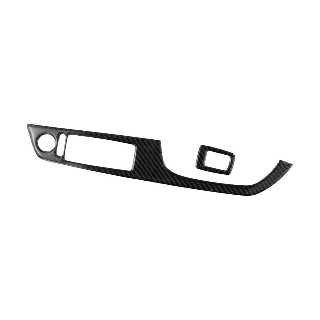 Waterproof Switch Cover Trim 2Pcs Set Black Carbon Fiber 40 5cm Quality Assurance Easy To Use For BMW 3 Series E92