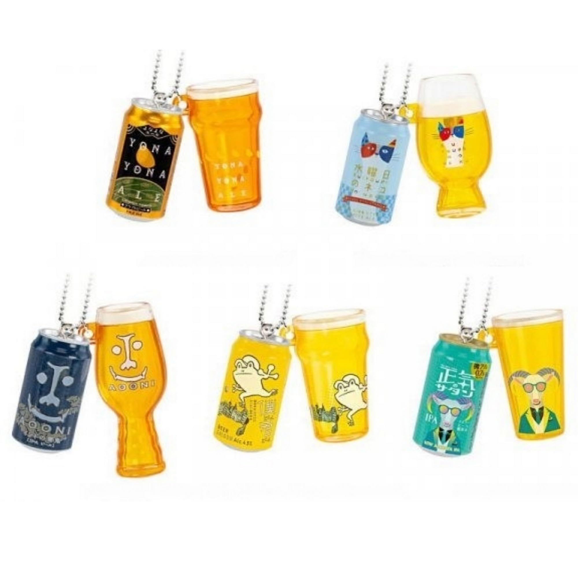 

YONA YONA ALE Yona Yona Ale Ball Chain Mascot Set of 5 Types