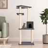 Scratching Post with Sisal Scratching Posts Dark Grey 123 Cm