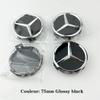 New Emblem Logo Car Wheel Center Cap 4Pcs75mm Hub Cover Badge For Mercedes Benz AMG W211 W203 W204 W210 W124 AMG W202 Accessorie