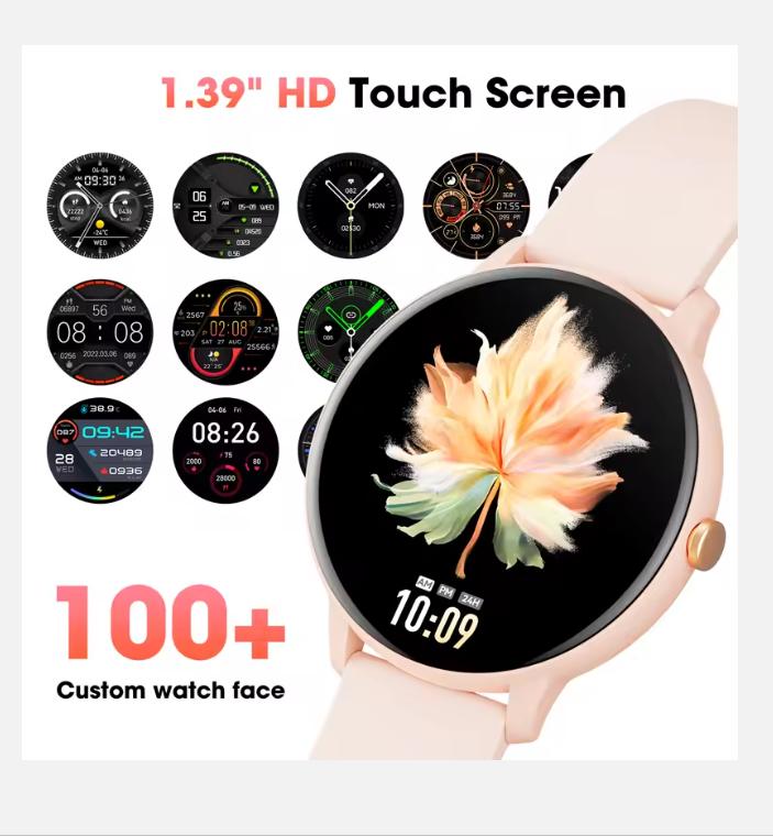 Karchilor 2025Women'S Smartwatch Bluetooth Call 1.39 Touch Screen Smart Watches for Men Health MonitoringIp67Waterproof Fitness