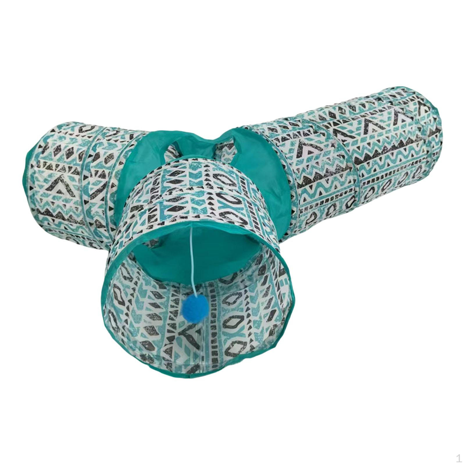 

Cat Tunnel Toy Interactive Playground Polyester Maze House Play for Indoor Cats