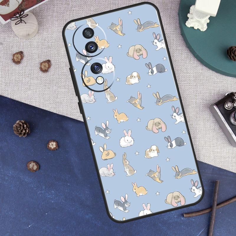 Rabbits Bunnies Case For Honor Magic 8 7 5 6 Pro Cover For Honor X9c X9b X9a X8a X8b 50 70 90 200 400 Lite
