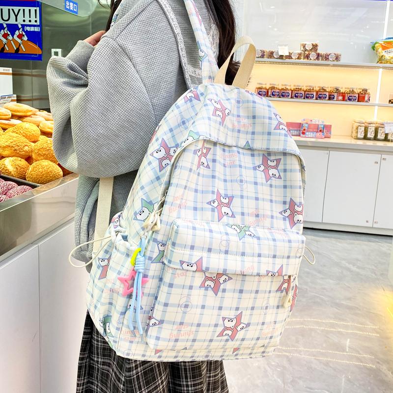 Rucsac usor de mare capacitate Rucsac pentru femei cu imprimeu desenat