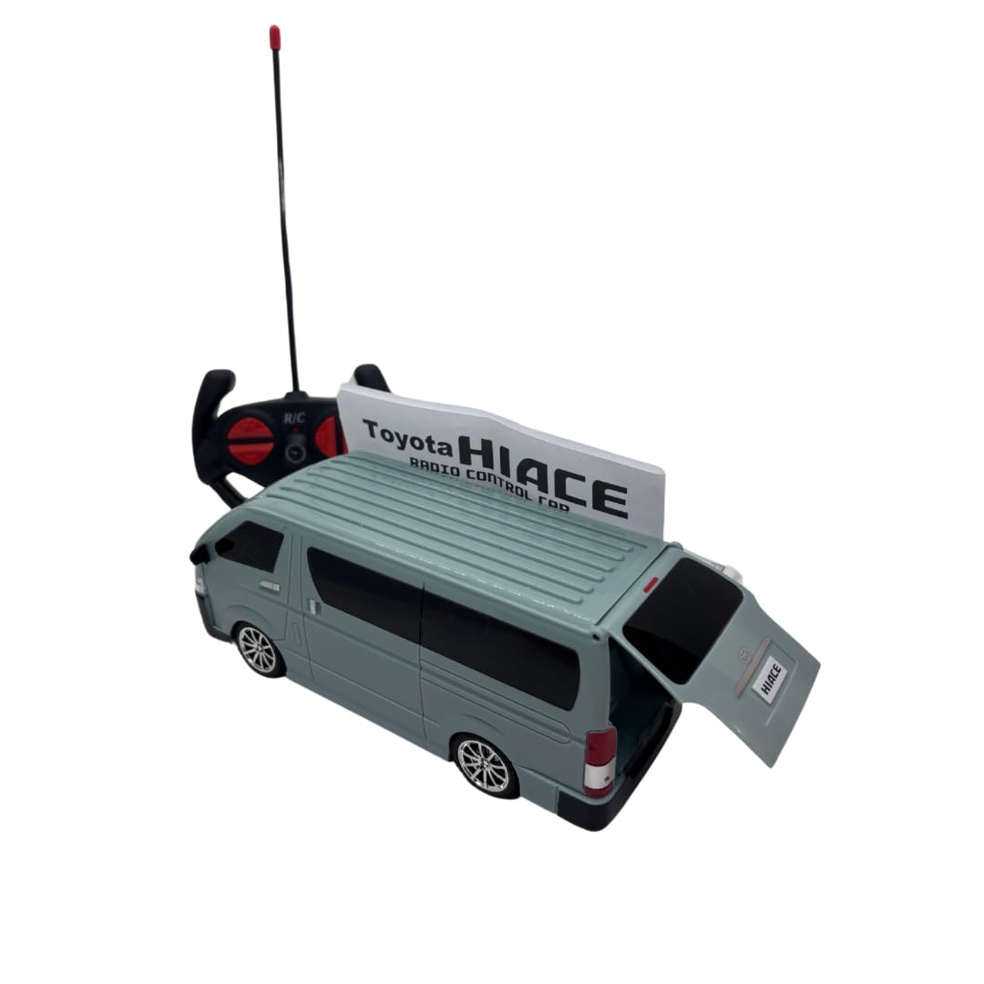

Toyota HIACE New Color Radio Controlled RC Gift Toy with Box and Earth Tone Light Blue Instructions, (Urban Khaki)