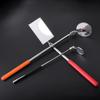 Square/Round 360 Degree Rotatable Angle Mirror Extendible Inspection Stainless Steel Mirror Automotive Repair Detection Tool