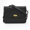 Auth Shoulder Bag Leather X Black Pochette Co4508bk