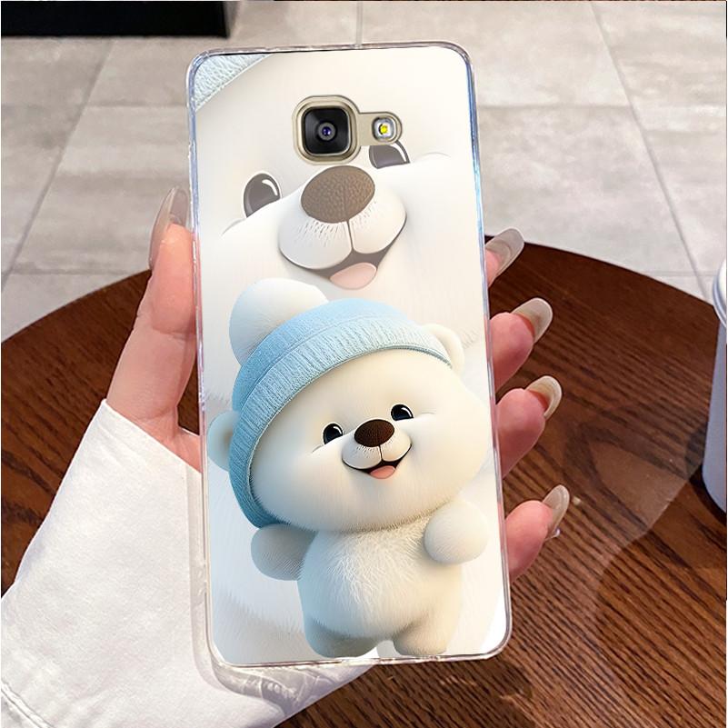 Case For Samsung Galaxy A5 A7 2016 2017 SM-A510F SM-A520F SM-A720F Cover Clear Luxury Cute Love Rabbit Funny Soft TPU Phone Case