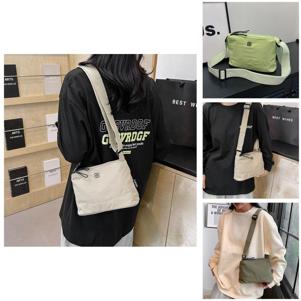 Stylish Vintage Canvas Shoulder Bag Unisex Design Lightweight Waterproof Crossbody