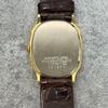 Used Alba Quartz Watch Gold Color Brown Leather Strap
