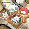 5pcs Portable Cute Cartoon Mini Hand-Cranked Fan (Random Pattern), Ideal Gift For Summer Cooling