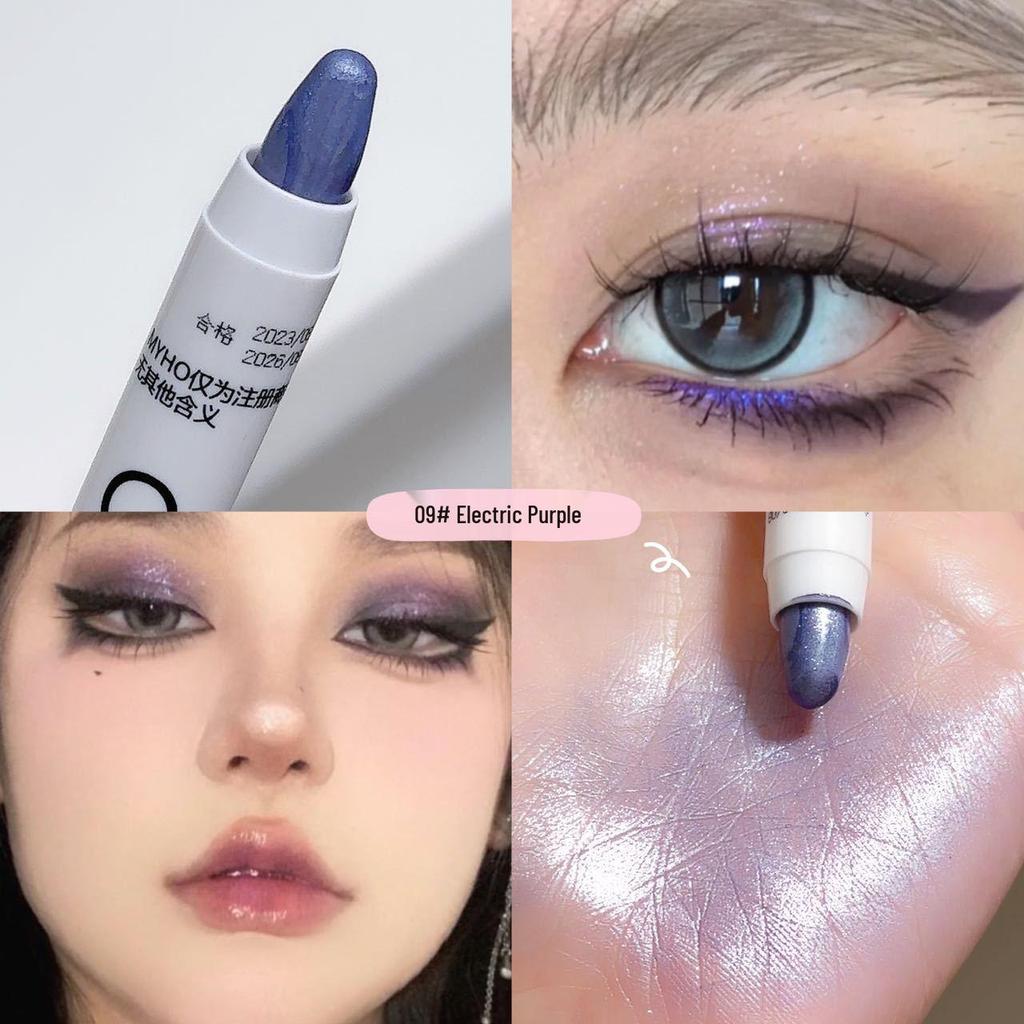 White Matte Highlighter & Eye Brightener Pencil – Waterproof, One-Stroke Shaping for Corner & Eyeshadow