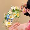 Side Clip Flowers Hair Claw Bohemian Artificial Floral Hair Clip Fashion Hair Comb  Beach