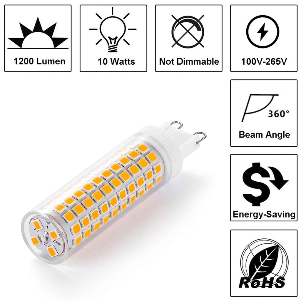 18W 124LEDs LED Corn Light Bulb Lighting Cool/Warm White Headlight G9 Ceiling Lights Bright SMD2835 Decor Room AC110V/220V Bulbs