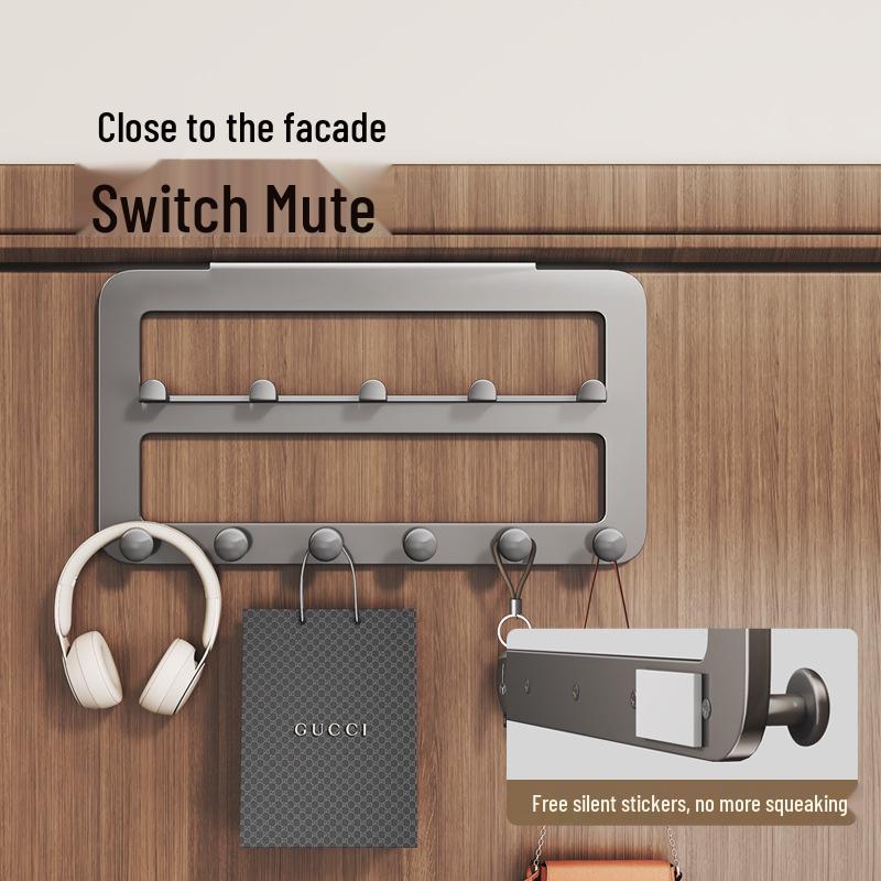 Over-the-Door Hook & Coat Hanger: No-Punch Wall-Mounted Storage Rack