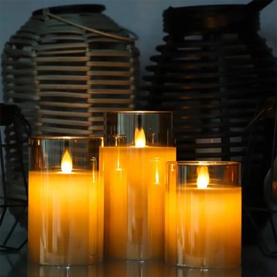 3 pezzi/set LED Candele senza fiamma Luce tremolante con telecomando per festival Matrimonio Casa Festa Decorazione Illuminazione