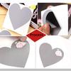 50Pcs/Set Cute Love Pentagram Shape Scratch Card Sticker DIY Postcard Wedding Gift Self-adhesive Coating Sticker Color Multi-use