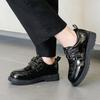 Jungen Lederschuhe Britischer Stil Kinder Uniformschuhe Schwarz Glänzend 2025 Neu Kinder Aufführung Formelle Schuhe Weiche Sohle Rutschfest