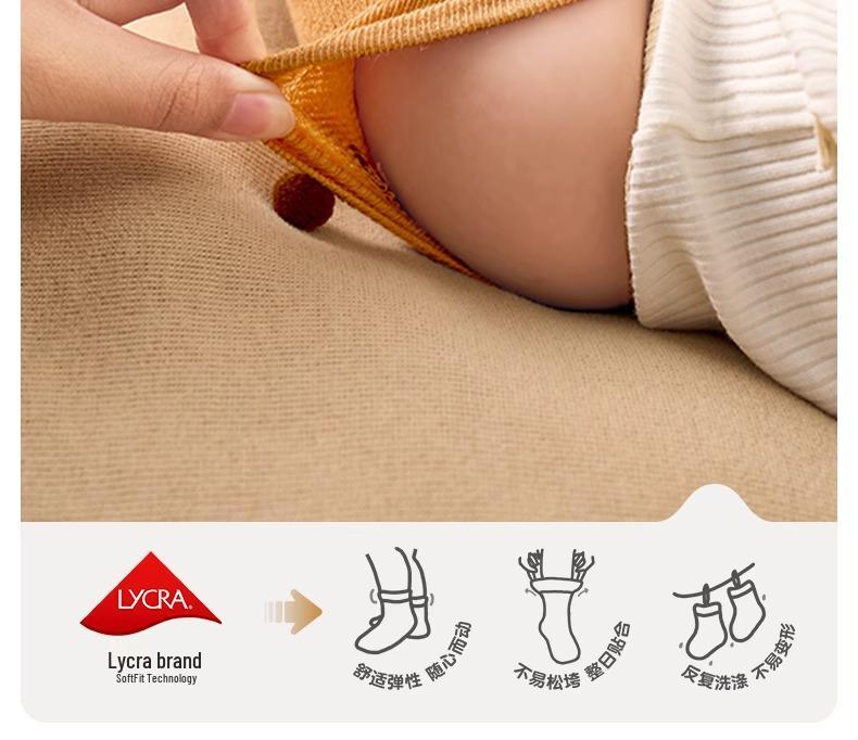 Baby Winter Collection: Nidoran Fleece-Lined Knee-High Warm Cotton Socks for Newborns
