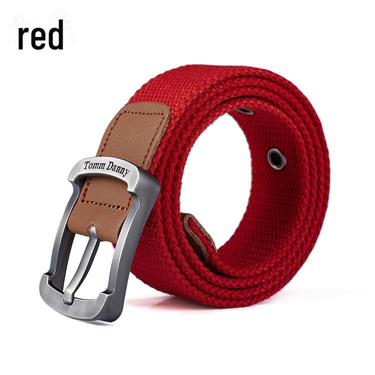 Men's Casual Outdoor Canvas Pin Buckle Belt