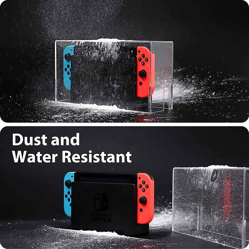 Acryl-Staubschutzhülle für Nintendo Switch/OLED-Spielkonsolen-Dock, Schutzhülle