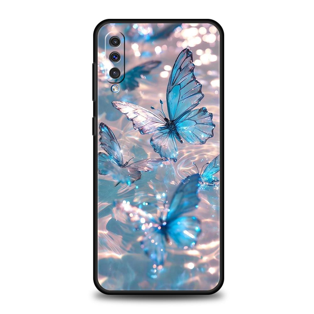 Phone Case for Samsung Galaxy A12/A14/A16/A24/A34/A54/A02/A03/A04/A06/A70/A50/A10/A20/5G Soft TPU Shell Beautiful Butterfly Art
