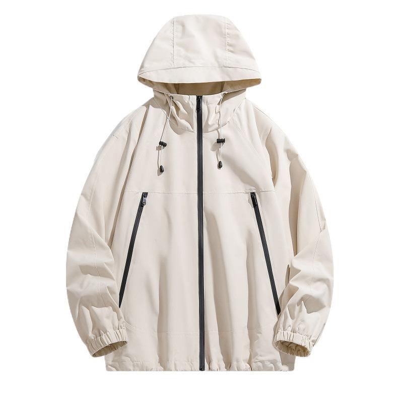 Autumn and Winter Outdoor Jacket Couple Hooded Jacket Windproof Waterproof Mountaineering Suit Sports Jacket