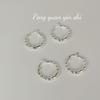 Su Chuang S925 Sterling Silver Twist Ear Cuff: Elegant Korean-Style Women's Hoop Earrings