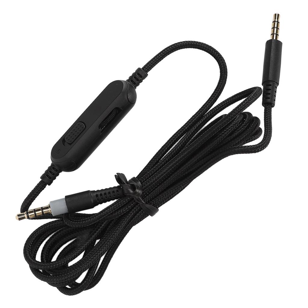 Headphone Cable 3.5mm Plug Replacement Headset Cord with in Line Mute Volume Control for HyperX Cloud Mix for G633 G933