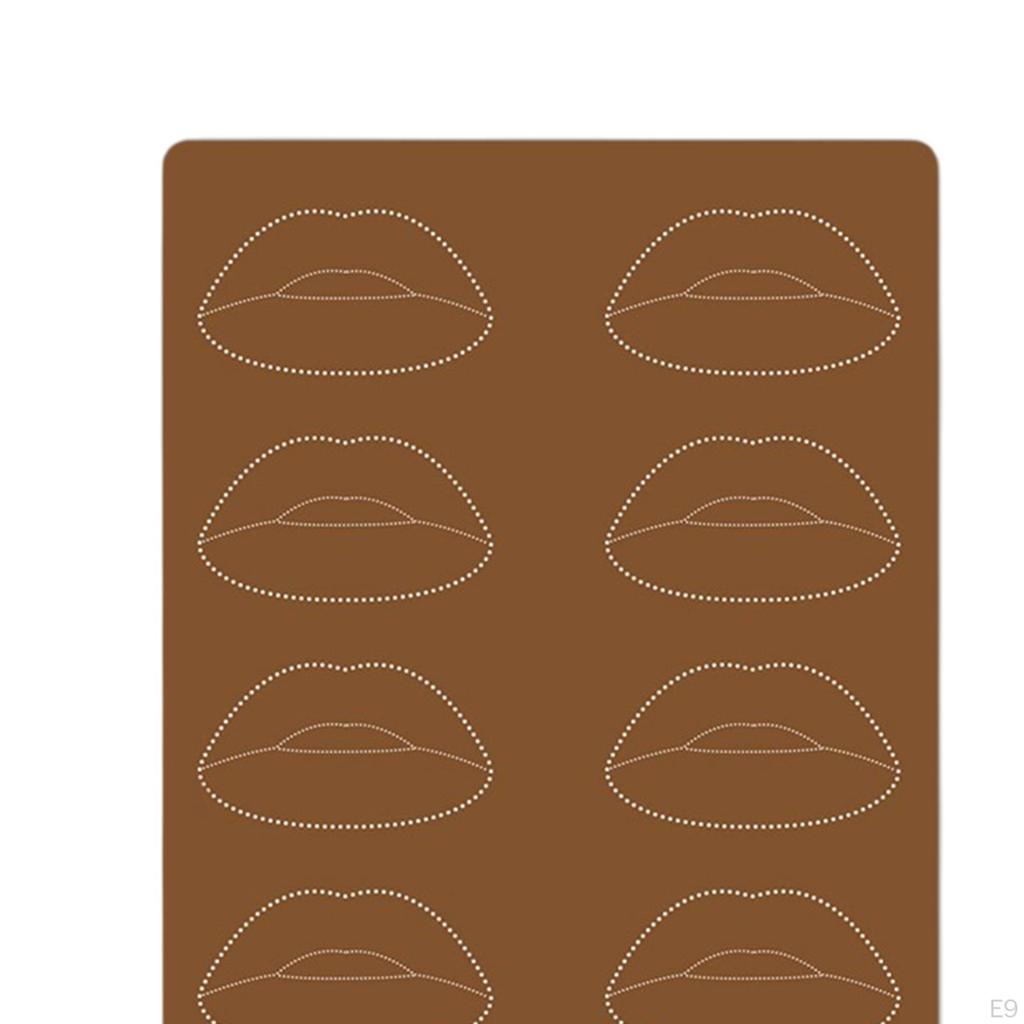 Eyebrow Practice Supplies Lip Permanent Sheet for Beautician Beginner
