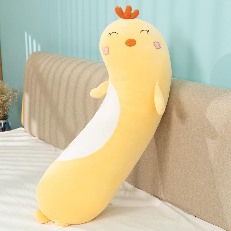 

75/95/125cm Lovely Dinosaur Penguin Husky Unicorn Cute And Charming Extended Pillow Stuffed Gentle Animal Dolls Sleeping Pregnant Infant Children 75cm