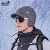 Winter ear protection duck tongue bag head hat men's cold protection warm knitted baseball cap outdoor riding plush wool cap