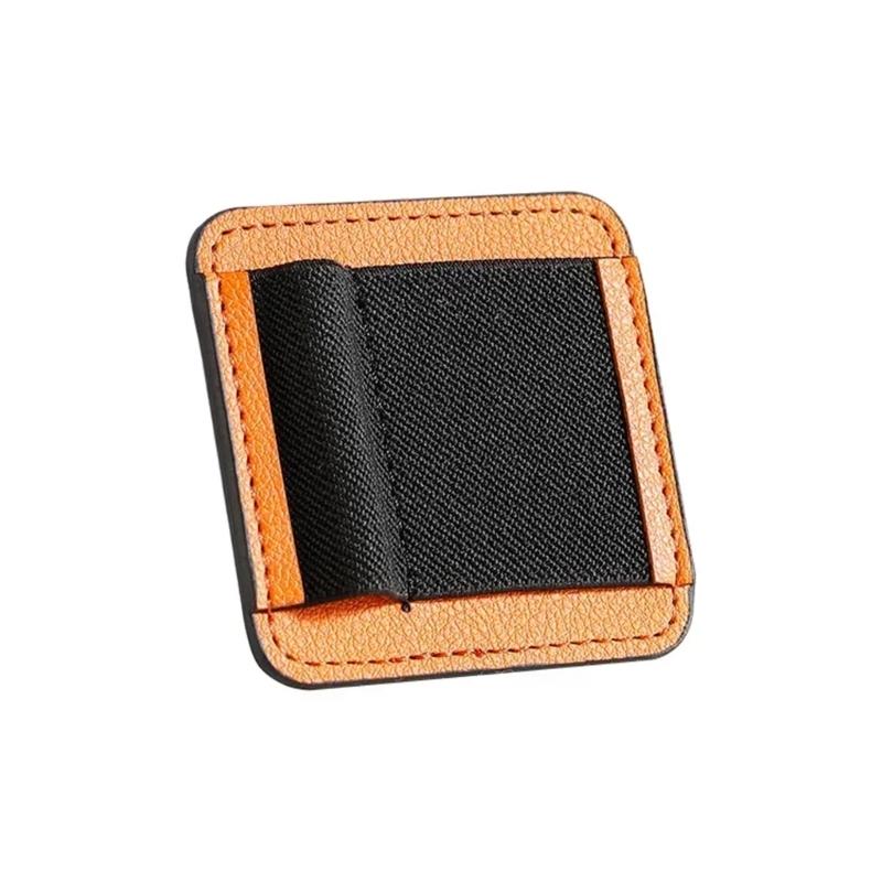 Magnetic PU Leather Cord Manager With Stretchy Band And Strong Adhesion For Neat Electronic Gadgets Storage