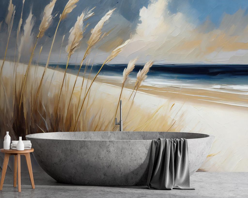 Wallpaper Beach Sea Dunes Landscape