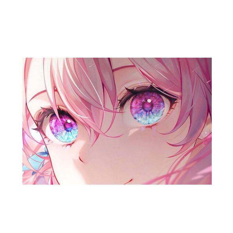 Kawaii Anime Mädchen Auge Druck Wandteppich Wandbehang Niedlicher Cartoon Fantasy Hintergrund Heimdekoration Anime Zimmerdekoration