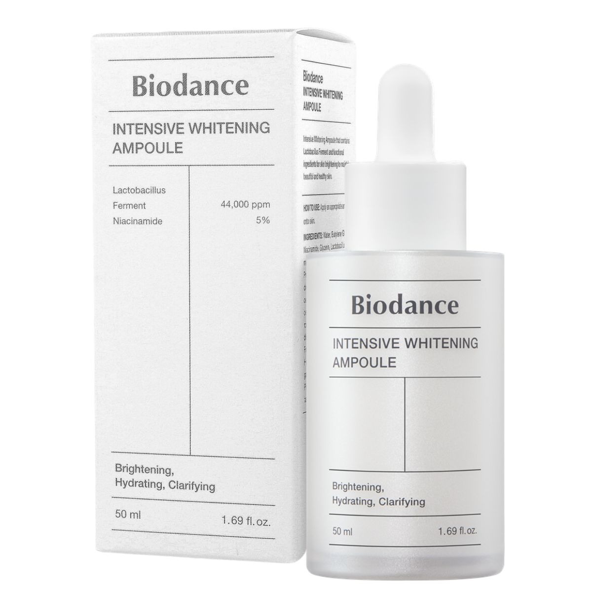 

Biodance Intensive Whitening Ampoule, 50 мл - освітлююча сироватка для обличчя