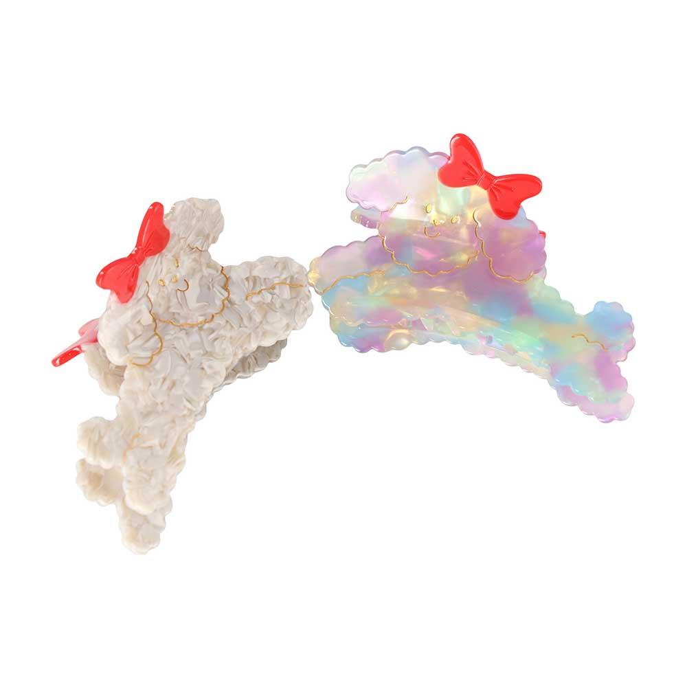 Scratch Bow Acetate Hair Clips Women Hairgrips Ponytail Holder Animal Hair Claws Korean Shark Clip