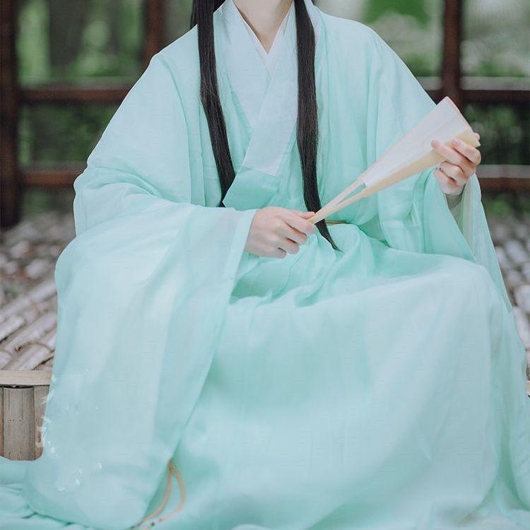 Hanfu Herren-Hemd mit großen Ärmeln, Herren-Ritteranzug