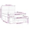 3136920 vidaXL Divan Bed with Mattress Dark Brown 140x200 Cm