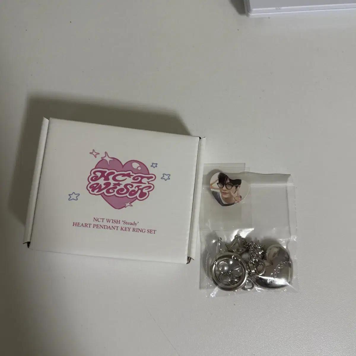 

Nct Wish Steady Popup Store Heart Pendant Keyring Yuushi