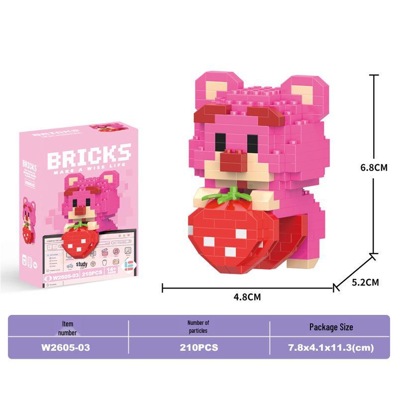 Lele Brothers Micro Building Blocks - Educational Small Animal Sets for Kids, Compatible with Lego, Boys' Toy Gifts