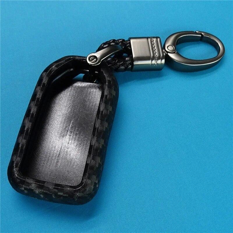 Silicone Carbon Car Keyless Smart Key Fob Case Cover for Honda Civic Accord Pilot 2015-2017 2/3/4/5/6 Button Keyles Smart Keyles