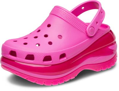Crocs Mega Crash Clog Sport for Casual and Leisure Sandals, Pink, 207988-6UB-2023T, Town, Wear, (Pink/Size 22.0/Men's, Women's)