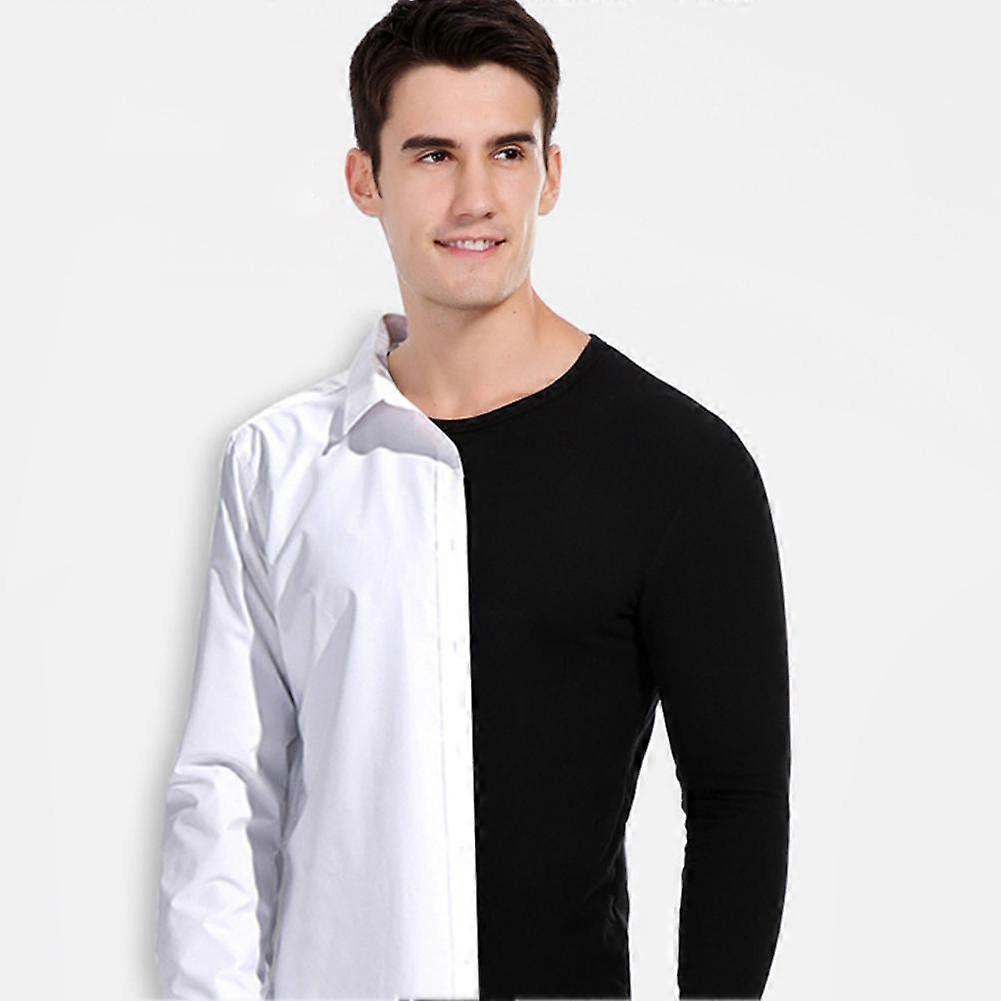Men's Plush Thermal Innerwear & Underwear Set Clothes Cotton Tops and Pants Set