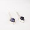Sodalite Gemstone 925 Solid Silver Jewelry Handmade Earrings 2.3" Gift For Wife EE-166-29