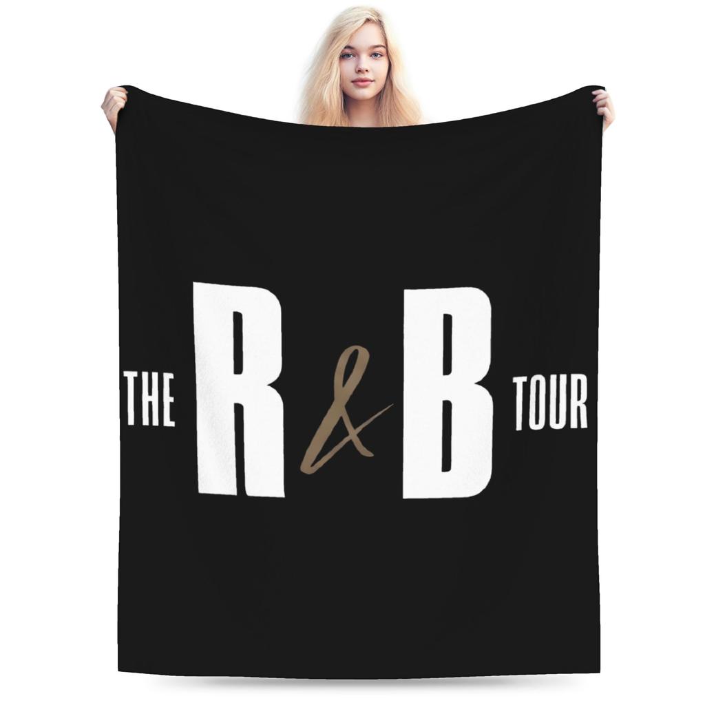 Chris Brown a Usher The Rb Tour Měkká teplá deka Raymond a Brown Dívky Chlapci Plyšová přehozová deka Přehoz na židli Postel Rozkládací pohovka