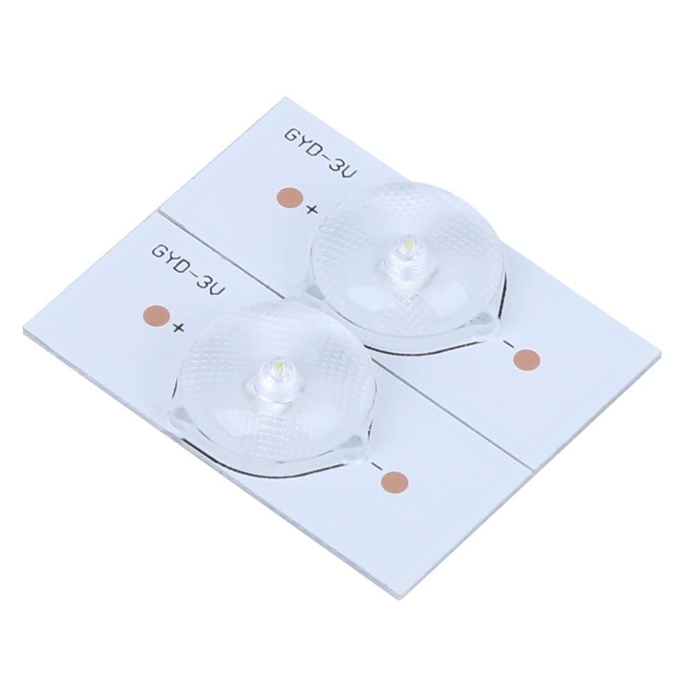 20 STÜCK 3V SMD Lampenperlen Glasfaserplatte Lichtperle Lampenperlen Ersatz Hintergrundbeleuchtung Reparatur