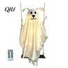 Reusable Halloween Party Decorations Hanging Ghost for Outdoor Decoration, Cute Flying Satin White Festive Atmosphere Decoration Home, Tree,